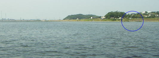 高梁川の潮きり付近